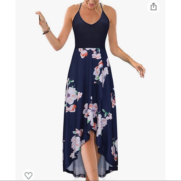 Kilig L Navy Floral Maxi Dress - Picture 7 of 12